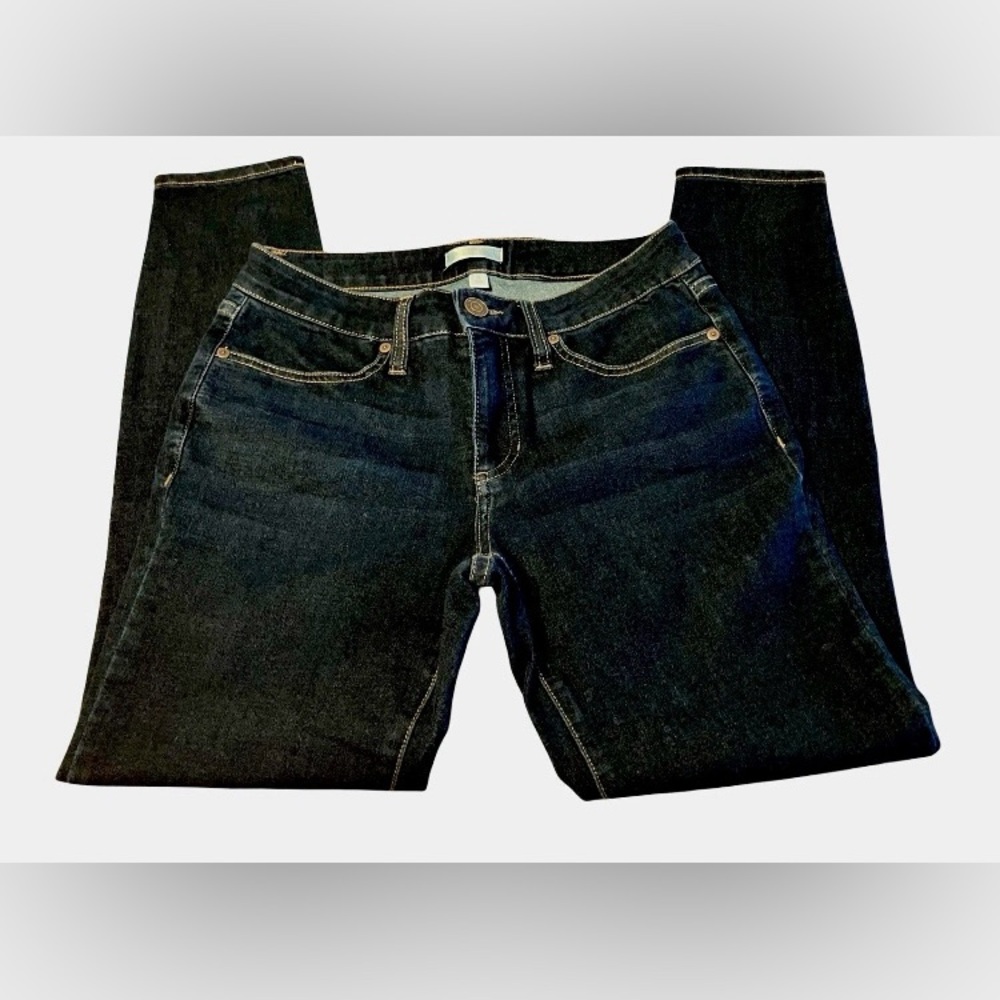 Lauren Conrad Womens Dark Blue Jeans Skinny Leg Stretch Waist 29” Size 8
